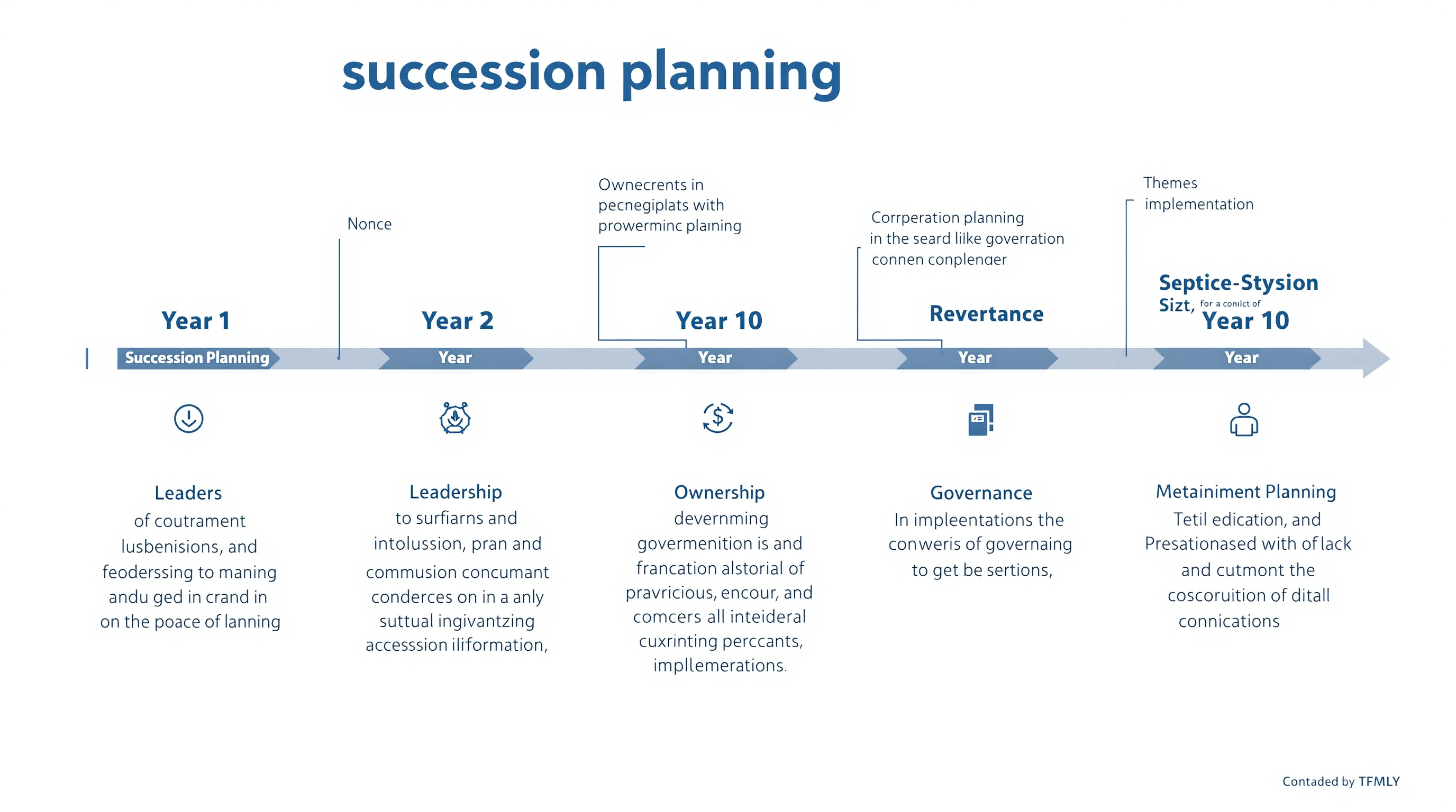 Family business succession planning timeline and phases